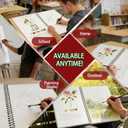 2 x Christmas Watercolor Paint Set  Watercolor Workbook, 12-Color Paint Palette Included, Spiral Bound Art Journal for Beginners, Adults, Painting Practice & Gifts (Birdsong and flowers)