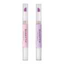 Ceramic Cuticle Pusher & Oil Pen, 2ml Rose/Lavender/Fragrance Free Scented Nail Care Pen, Gentle Cuticle Remover for Dry & Damaged Nails, Moisturize Strengthen Brighten (Pink&Purple)
