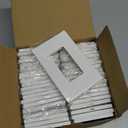 BESTTEN 40 Pack 1 Gang Screwless Decorator Wall Plate, USWP6 Gloss Snow White, Decorative Outlet Cover, Decor Light Switch Face Plate, H4.69” x W2.91”