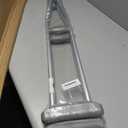 Adjustable Adult Crutches for Walking, Silver Aluminum Crutch with Comfortable Underarm Pad and Handgrip (52-510), X-Large