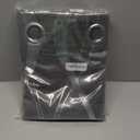 NICETOWN Grey Blackout Striped Pattern Curtains for Living Room 84 inch Long 2 Panels Set, Noise Reducing Thermal Insulated Wave Line Foil Print Bedroom Drapes for Patio Sliding Glass Door (52 x 84)