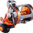 Sougayilang Line Counter Trolling Reel Conventional Level Wind Fishing Reel (Thunder LS II 3000 Left Handed)