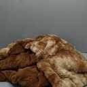 BENVWE Faux Fur Throw Blanket for Couch - Fluffy Soft Thick Bubble Blanket for Living Room Home Decor - Fathers Day Birthday Gifts for Women Men, Tie-dye Caramel, 50" x 60"