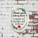2 x Thank You Delivery Drivers Sign for House, Front Door Thank You Sign for Indoor/Outdoor Home, Office or Business Use, 4" x 5" (with Strong Adhesive Tape) - PMB020 Multicolor