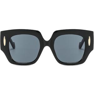 Fashion Oversized Women Square Sunglasses Vintage Leopard Brown Shades UV400 Trendy Men Black Sun Glasses N45