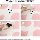 3 x OTOSTAR Set of 4 Waterproof Throw Pillow Covers 16x16 Inch Farmhouse Geometric Square Pillow Cases for Couch Patio Furniture Balcony Garden Outdoor DecorationGeometry70-Pink