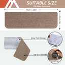 COSY HOMEER Stair Treads Non-Slip Carpet Mat 28inX9in Indoor Stair Runners for Wooden Steps, Stair Rugs for Kids and Dogs, 100% Polyester TPE Backing 10pcs,Beige,Protect Floor