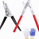 Radiator Repair Pliers Tool Set, Car Radiators Opening Tab Lifter and Closing Header Tool for Radiator Tank Repair and Maintenance on Cars and Trucks