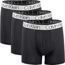 Calvin Klein Men`s Microfiber Boxer Briefs 3 Pack, Large