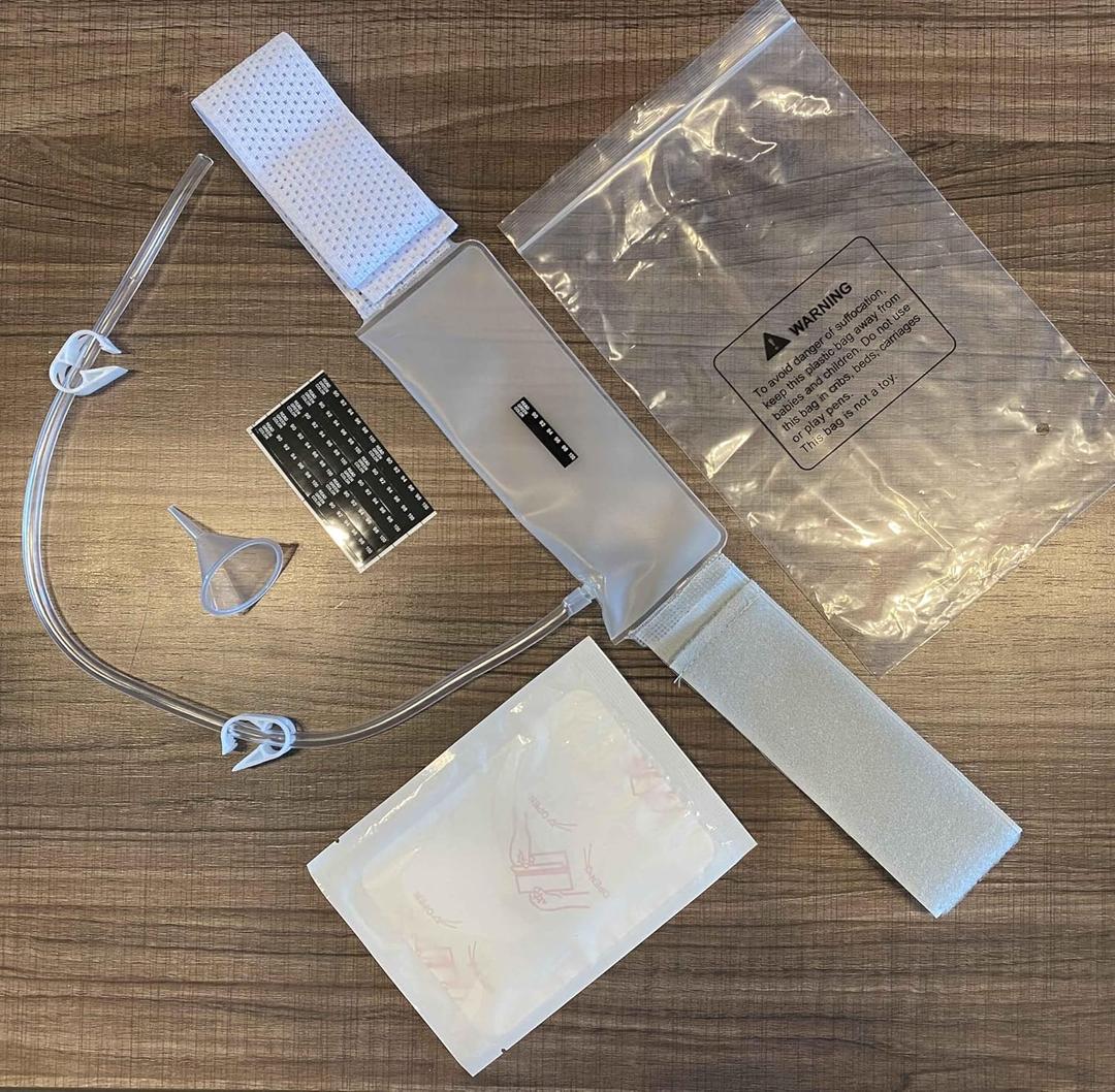 Generic Urine Belt Refill Kit  Includes Funnel, Warmer & Temperature Strips | Universal Replacement Accessories for Urine Collection System