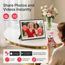 Frameo 10.1" Digital Picture Frame, Smart WiFi Digital Photo Frame with 1280x800 HD IPS Touch Screen 32GB Storage Auto-Rotate Wall Mounted, Share Photos/Videos from Phone Anywhere(Black&White)