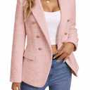 Pink Blazer Jacket for Women 2026 Christmas Blazers Hot Pink Clothes Outfits Clothing Outfit Suits Fashion Light Things Gifts Women's Blazers & Suit Jackets XL