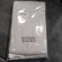 INOVADAY 100% Blackout Curtains for Bedroom, Black Out Curtains 84 Inch Long, Clip Rings Linen Blackout Drapes, Thermal Insulated Room Darkening for Living Room, 2 Panels - Beige,W50xL84