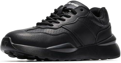 DRRHINO Steel Toe Shoes for Women Comfortable Lightweight Memory Foam Work Shoes Women's Indestructible Composite Toe Construction Safety Sneakers, Size 8