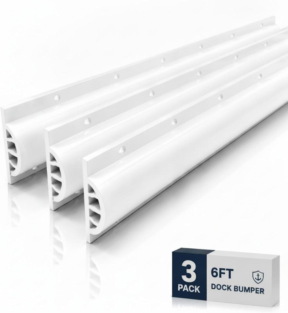 DaisyInner 3 Pack 6 ft Dock Bumper Commercial Grade Double Molded