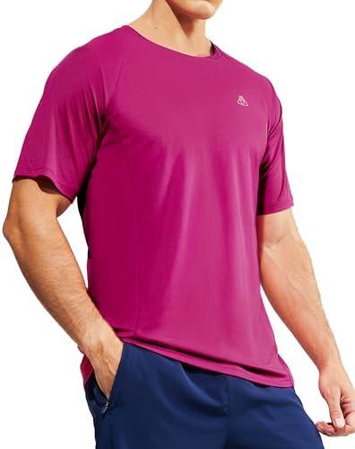 Haimont Men's Athletic Short Sleeve T Shirts Moisture Wicking Breathable Running Workout Gym Active Tee, Crew Neck XL