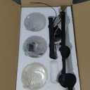 3-Light Matte Black Wall Sconces for Bathroom, Modern Vanity Light Fixtures Over Mirror, Bathroom Light Fixtures with Clear Glass Shade, E26 Wall Sconces for Living Room, Hallway