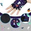 Boao 3 Pairs Kids Half Finger Bike Gloves Non-Slip Breathable Adjustable Birthday Gift for Boys Girls for Bike Workout (3 - 5 Years)