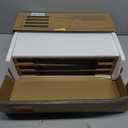 QEEIG 10" Deep Floating Shelves for Wall - 10 x 16 inch Book Shelf Bathroom Bedroom Kitchen Living Room Hanging Bookshelf Farmhouse Set of 3, Rustic Brown (025-40BN3)