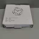 AKCISOT Wall Clock, Modern Small Wall Clocks Battery Operated 8 Inch, Silent Non-Ticking Analog Classic for Office, Home, Bathroom, Kitchen, Bedroom, School(Silver)