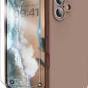 INGIDO for iPhone 17 Case, Liquid Silicone Cover with Camera Protection Anti-Scratch Soft Microfiber Lining Shockproof Protective Phone Case for iPhone 17 6.3", Light Brown