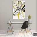 Yellow Flower Wall Art Yellow and Gray Wall Decor Modern Abstract Canvas Painting Prints Pictures Artwork Home Decor For Kitchen Living Room Dining Room J199