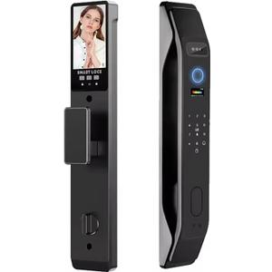 HIFAM 3D Face Recognition Smart Door Lock, Video Smart Lock with Camera,Video Doorbell,APP Control,Security WiFi Fingerprint Smart Mortise Lock Kit with Cylinder Deadbolt