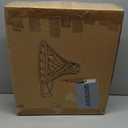 Dripex Solid Basketball Rim 18" Replacement Breakaway Wall Mounted Outdoor Heavy Duty Solid Steel 18 Inch Rim Double Spring with All Weather Net, Orange