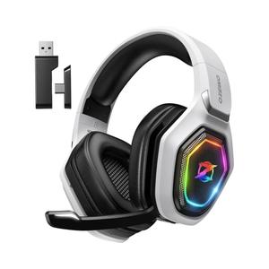 Ozeino 2.4GHz Wireless Gaming Headset for PC, Ps5, Ps4 - Lossless Audio USB & Type-C Ultra Stable Gaming Headphones with Flip Microphone, 40-Hr Battery Gamer Headset for Switch, Laptop, Mobile, Mac