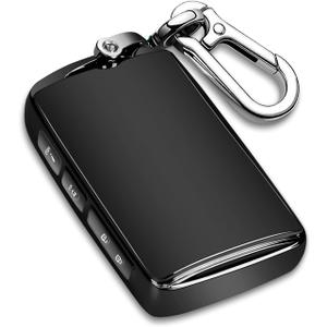 QBUC for Mazda Key Fob Cover,TPU Protector Key Holder with Keychain for 2019-2021 Mazda 3,for Mazda 3 Hatchback,for 2020-2021 Mazda CX-5,CX-30,CX-9,CX-12 3-4-Buttons Smart Key(Black)