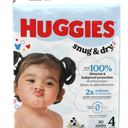 Huggies Snug & Dry 22-37 lbs Size 4 Baby Diapers (124 ct)