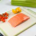 Stainless steel cutting board double sided with Wheat Straw PP & Grater. MYLLENE large size16X12". Food grade. Easy to clean. Durable. Eco-friendly