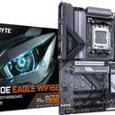 GIGABYTE B650E Eagle WIFI6E AMD AM5 ATX Motherboard, Supports Ryzen 9000/8000/7000 Series, DDR5, 8+2+2 Power Phase, 3X M.2, PCIe 5.0, USB-C 3.2 Gen 1, Wi-Fi 6E, 2.5GbE, Q-Flash, EZ-Latch, RGB Fusion