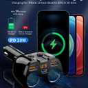 [2026 Upgraded] Cigarette Lighter Splitter, SUPERONE 180W 2-Socket Cigarette Lighter Adapter with Dual QC3.0 and 20W PD USB C Car Charger Splitter for GPS/Dash Cam/Laptop/iPad/iPhone 17/16/15/14/13/12