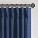 Navy Blue Sheer Curtains 45 Inches Long for Kitchen Set of 2 Panels Pinch Pleat Back Tab Light Airy Linen Cafe Tier Soft Dark Blue Short Curtains for Small Windows Bathroom Basement 40x45 Inch Length