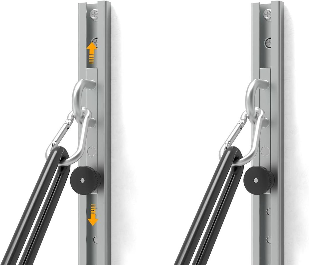 Wall-Mounted Anchor Fitness System - Adjustable, Multi-Functional, Space Saving Home Gym Solution for Strength Training,Adjustable Workout Wall Anchor System