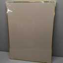 DOLLAR BOSS Bulletin Board with Linen 24'' x 18'' with Golden Aluminum Frame, Fabric Cork Boards for Walls, Decorative Pin Board for Office Home Café, Beige Brown
