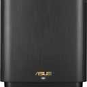 ASUS ZenWiFi XT9 AX7800 Tri-Band WiFi6 Mesh WiFiSystem (2Pack), 802.11ax, up to 5700 sq ft & 6+ Rooms, AiMesh, Lifetime Free Internet Security, Parental Controls, 2.5G WAN Port, UNII 4, Charcoal