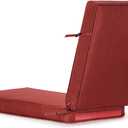 SUNROX All-Weather Fade-Resistant Lounge Chair Cushions DryFast Foam Chaise Lounge Cushions for Outdoor Furniture Patio Pool Lounge Chaise Cushions with Adjustable Straps 80x26 Inch, Burgundy