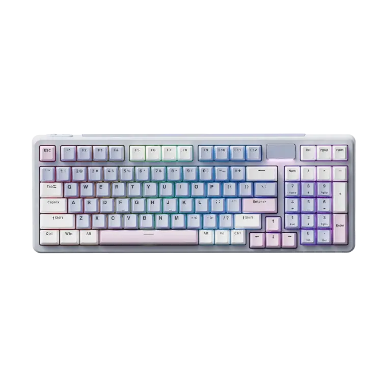 RAPOO V700DIY-98 (BLUE GREY PINK) MULTI-MODE WIRELESS MECHANICAL KEYBOARD