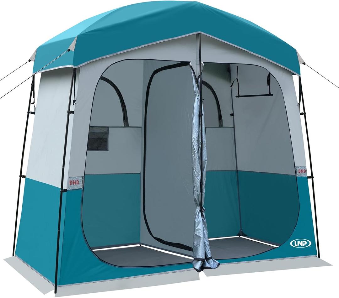 Shower Tent, Outdoor Camping Privacy Shelter-Dressing Changing Room-Portable Toilet Tent for Hiking Sun Shelter Picnic Fishing 2 Rooms