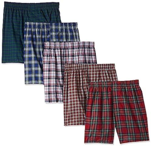 Hanes Men Hanes Ultimate Men's Big Tartan Boxers, 4-Pack Assorted Colors M