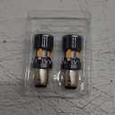 AUXITO CANBUS 1157 LED Bulbs Amber Yellow with Built-in Resistor 2057 2357 7528 BAY15D P21/5W Anti Hyper Flash Error Free Front Rear Turn Signal Lights Blinker Marker DRL Parking Lights, Pack of 2