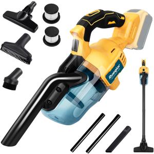 Cordless Vacuum Compatible with DeWalt 20V Battery, 5 in 1 Handheld Electric Vacuum Cleaner with 400W Powerful Motor, 46 CFM Portable Hand Vacuum for Home Pet Hair, Car (Battery Not Included)