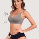 HBselect Nursing Bras for Breastfeeding Women Maternity Bras Seamless Wireless Pregnancy Sleep Bra with Bra Extenders (XL)