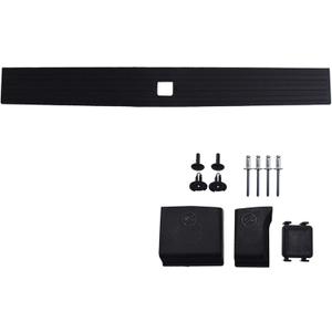 Rear Tailgate Flexible Step Pad Molding Trim with Release Button Replacement for F150