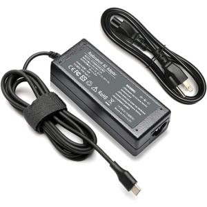 45W USB C Laptop Charger Compatible with HP Chromebook X360 14-ca051wm 14-ca052wm 14-ca091wm 14-ca061dx 14-ca060nr 14-ca043cl 14-ca020nr Replacement for 45W Chromebook Charger