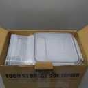 PRAKI Large Airtight Food Storage Containers with Lids, 10PCS Plastic Cereal Storage Containers, Kitchen & Pantry Organizers and Storage for Sugar, Flour, Baking Supplies with Lables & Mark (Clear)