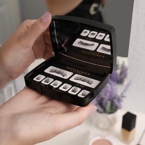 Magnetic Eyelashes Natural Look; Reusable Magnetic Lashes Eyelash Extension Kit - Pestaas Postizas Magneticas - Comes with Beautiful Mirror Travel Case