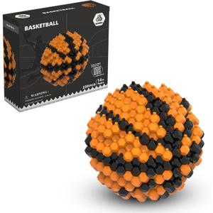 Basketball Block Set, Adults challenging STEM Block Decorations, Miniature 3D Educational Toys for Ages 14 and Above,(239 Pieces)